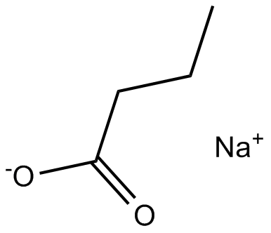 Sodium butyrate 化学構造