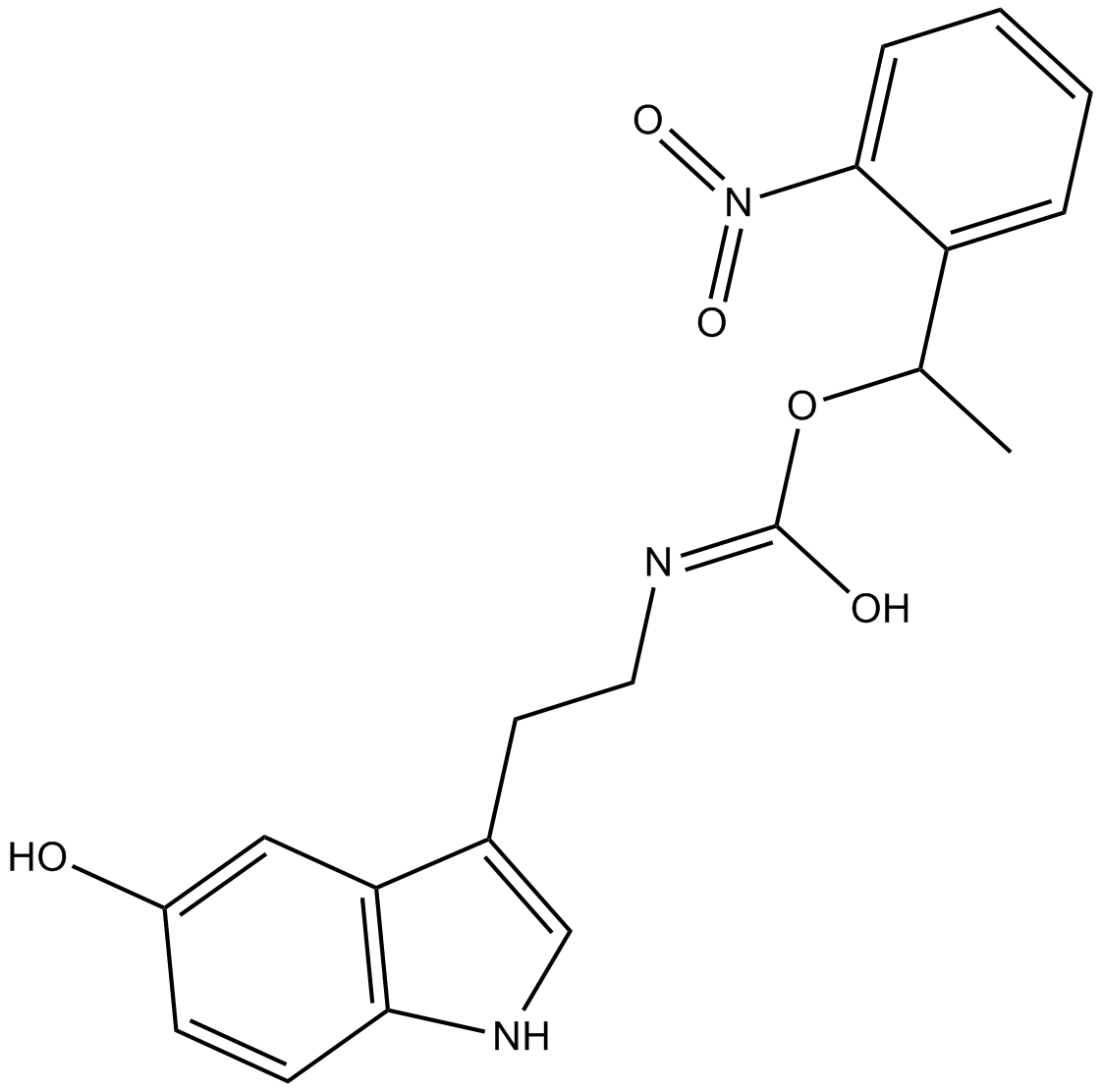 NPEC-caged-serotonin  Chemical Structure