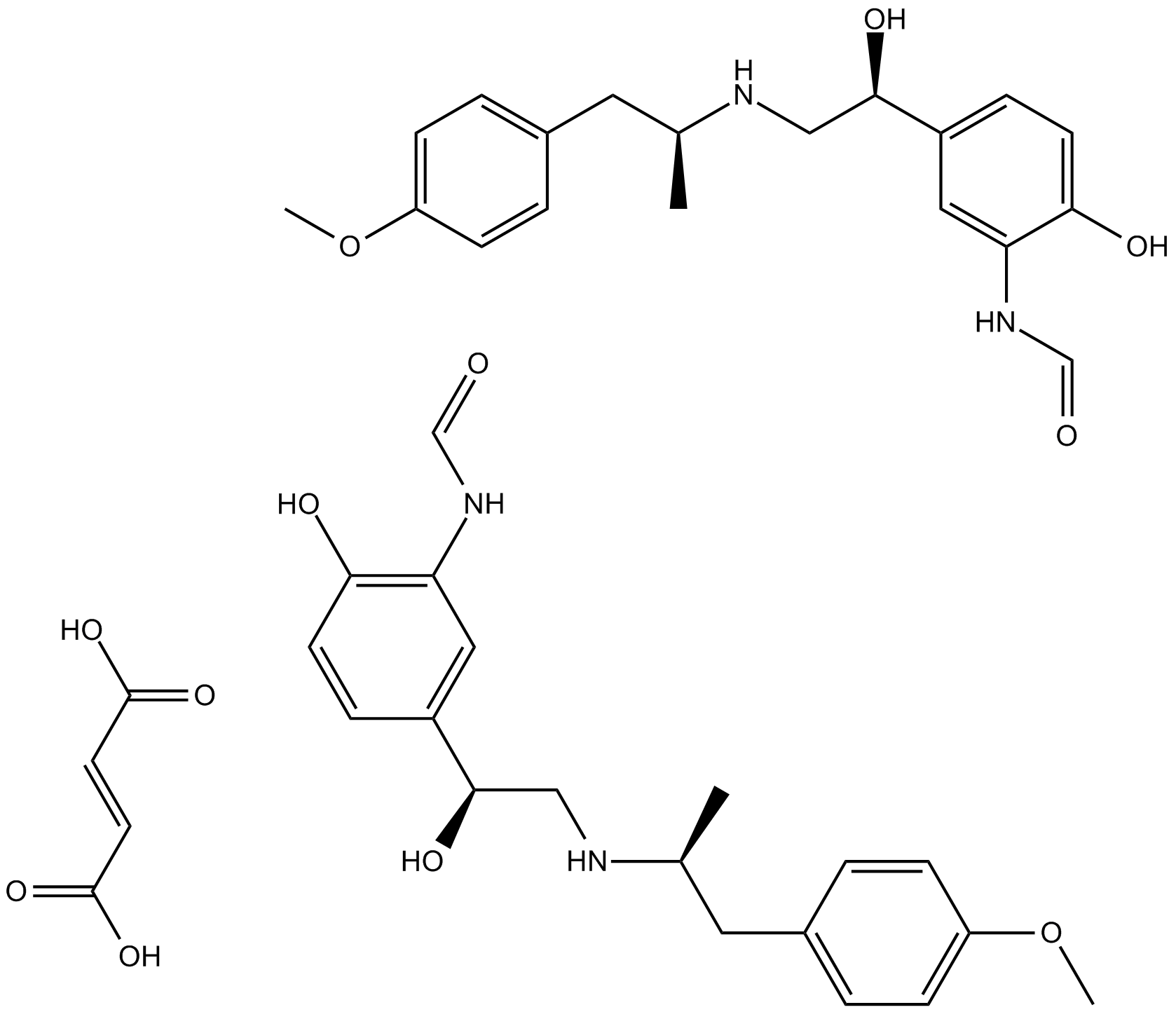 Formoterol Hemifumarate Chemische Struktur
