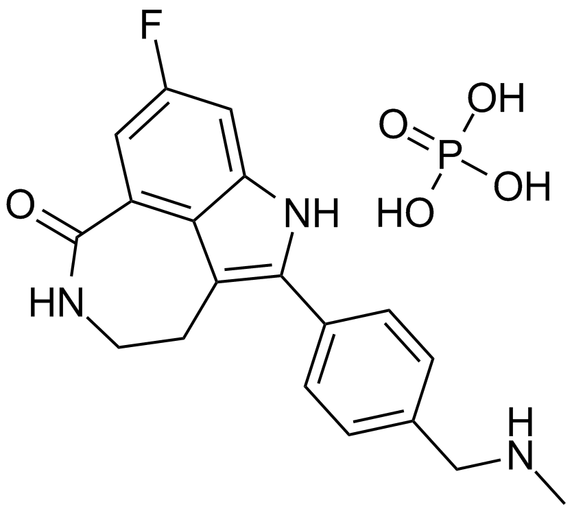 Rucaparib?(AG–014699,PF–01367338) phosphate  Chemical Structure