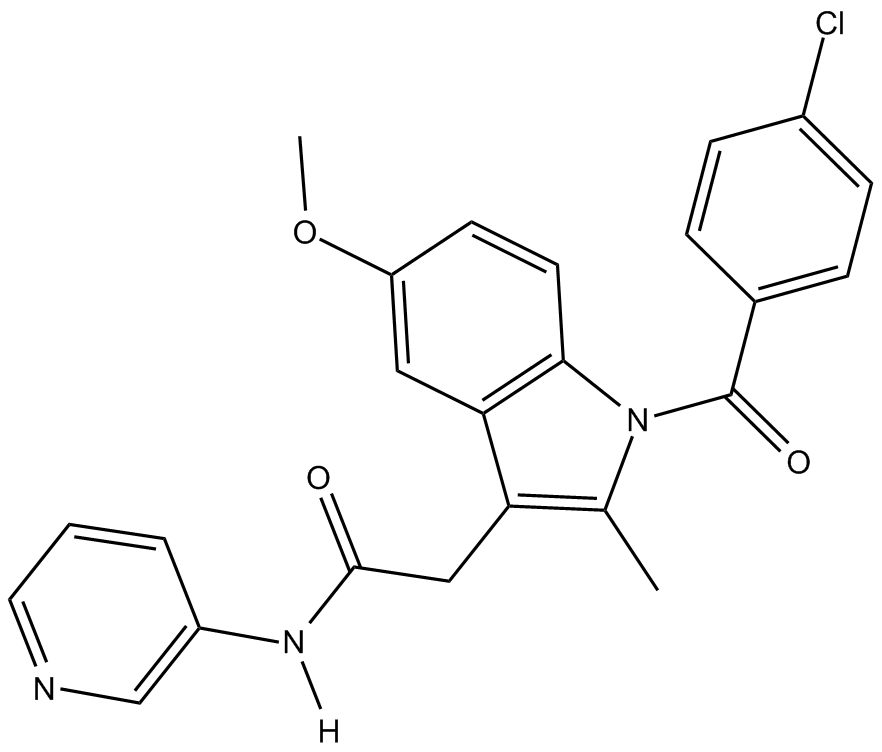 N-(3-pyridyl)-Indomethacin amide  Chemical Structure