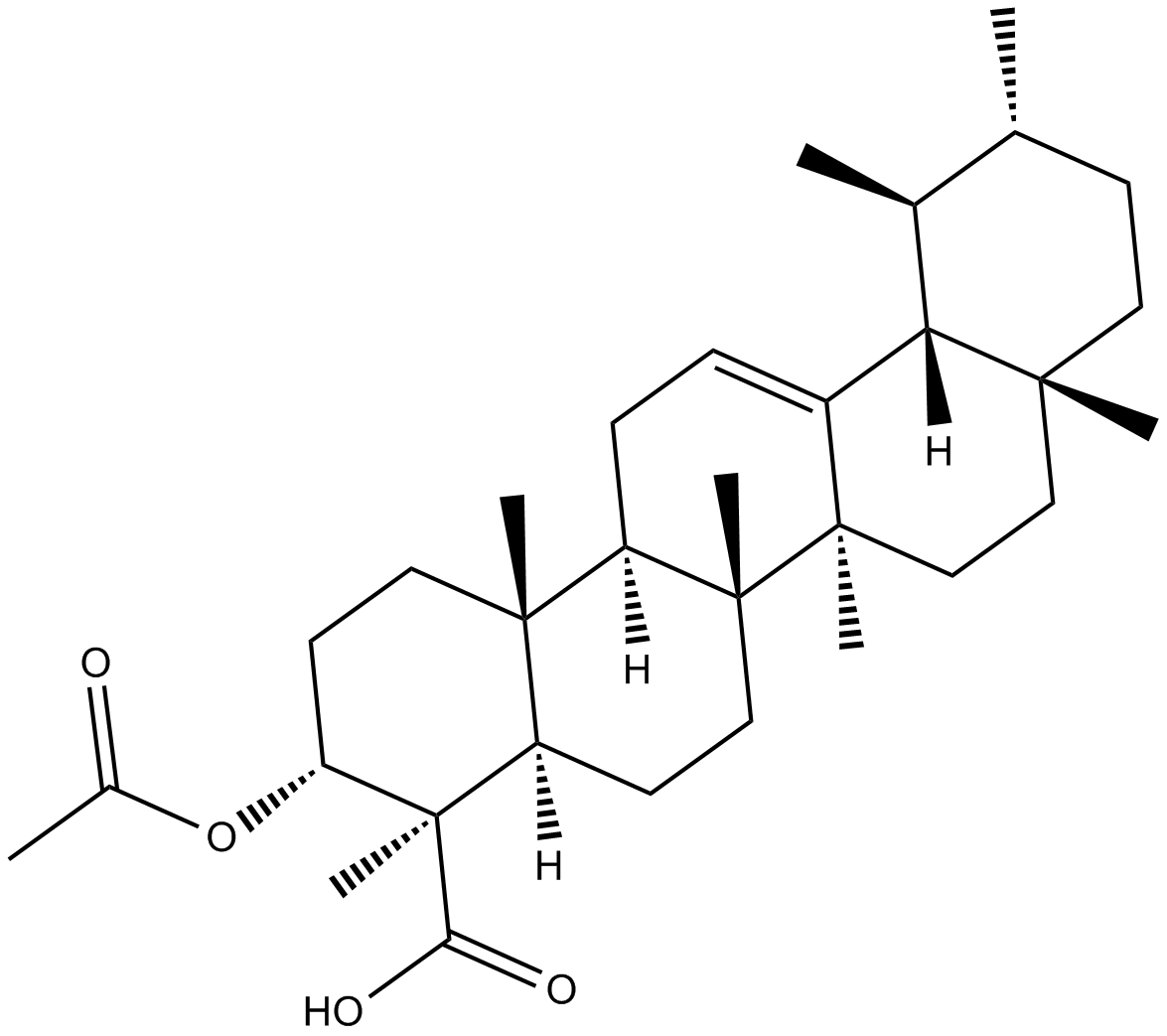 β-acetyl-Boswellic Acid 化学構造
