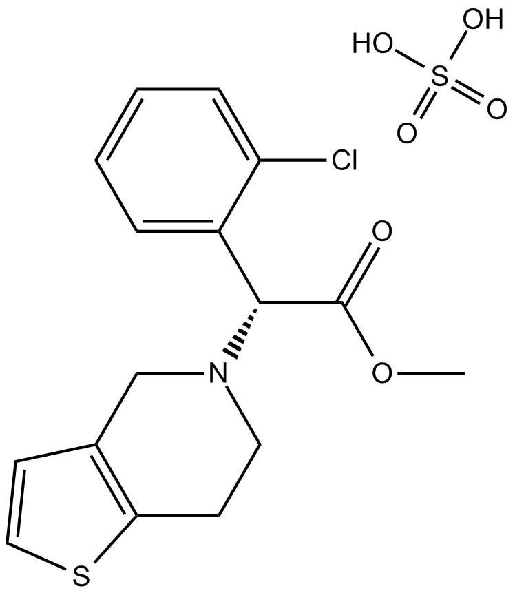 Clopidogrel hydrogen sulfate 化学構造