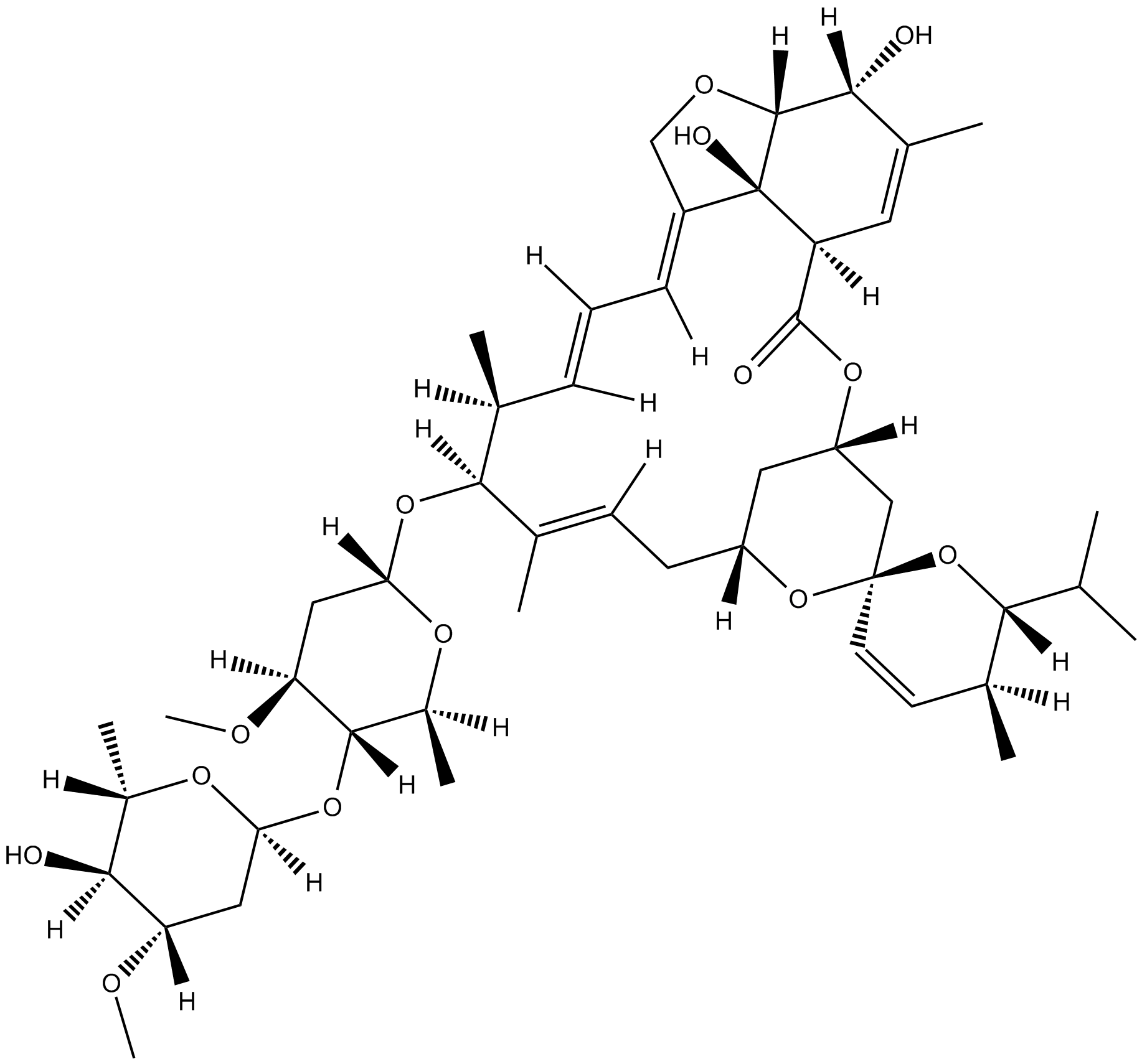Avermectin B1b  Chemical Structure