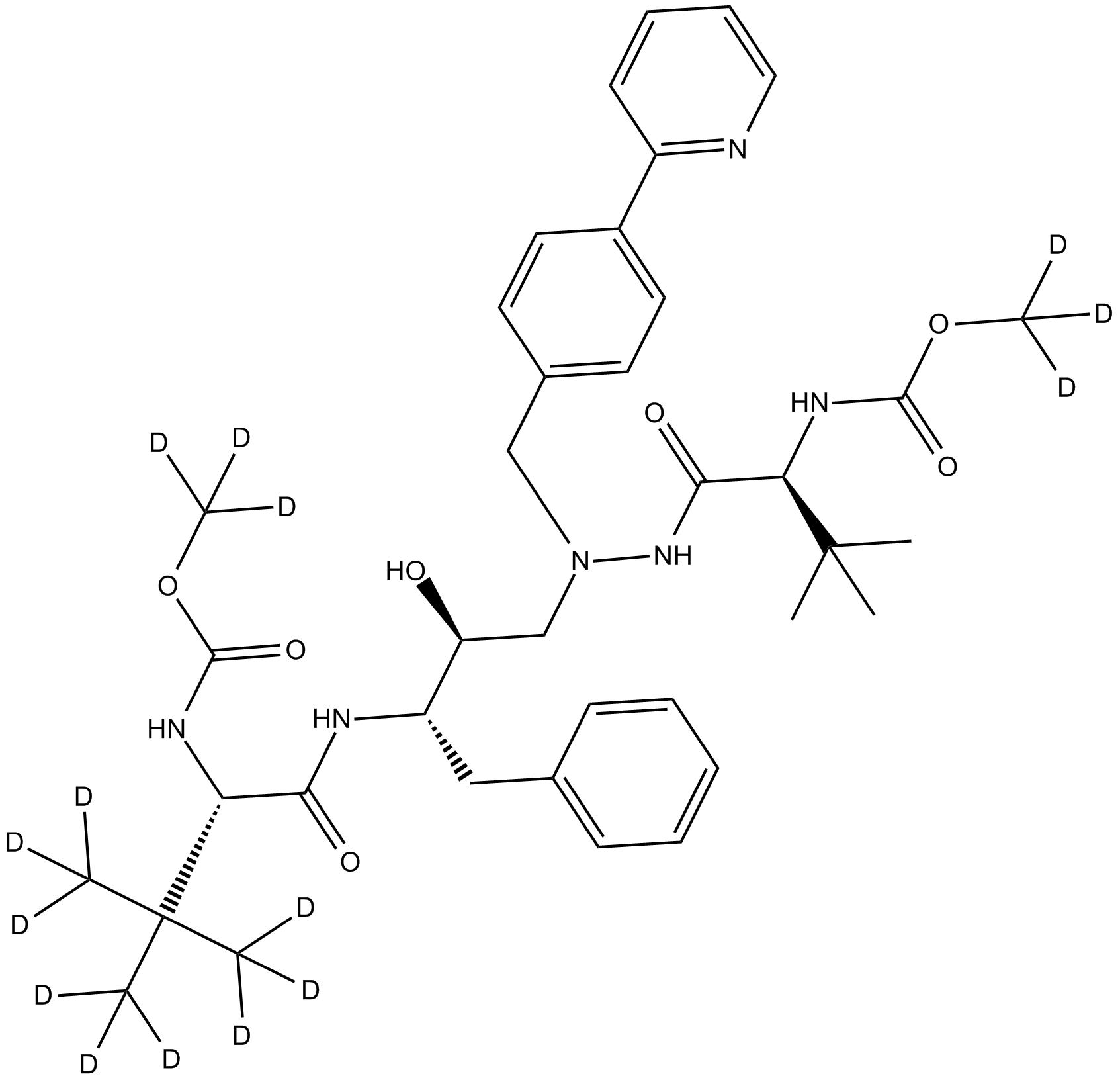 Deuterated Atazanivir-D3-1  Chemical Structure