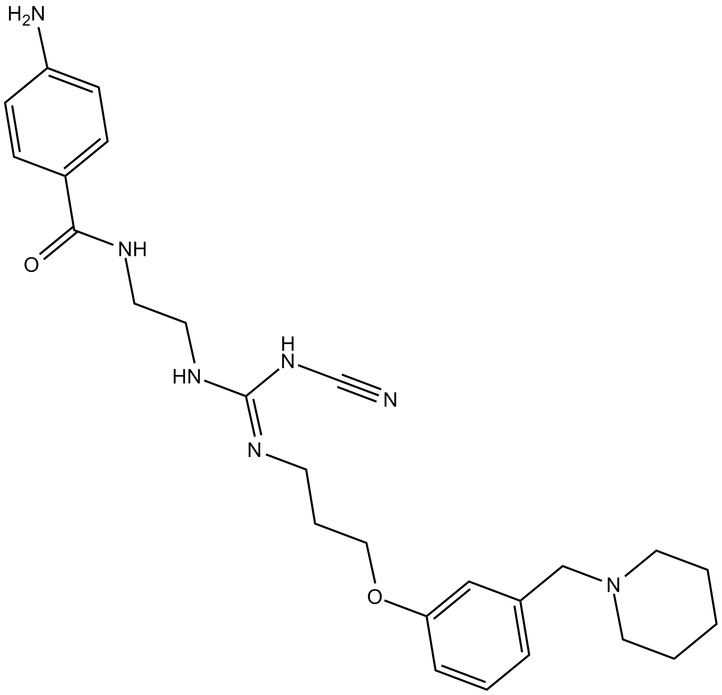 Aminopotentidine 化学構造