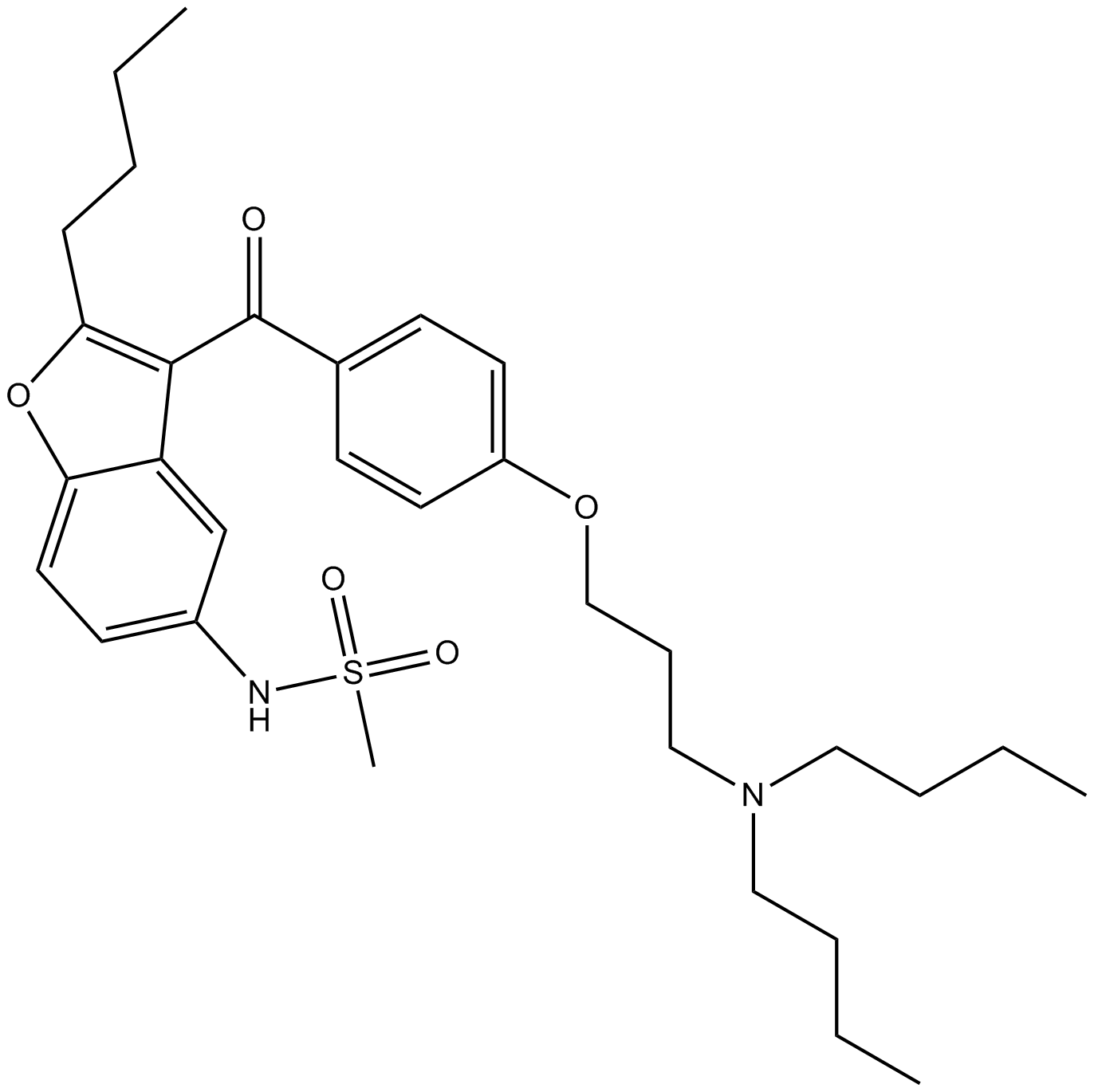 Dronedarone  Chemical Structure