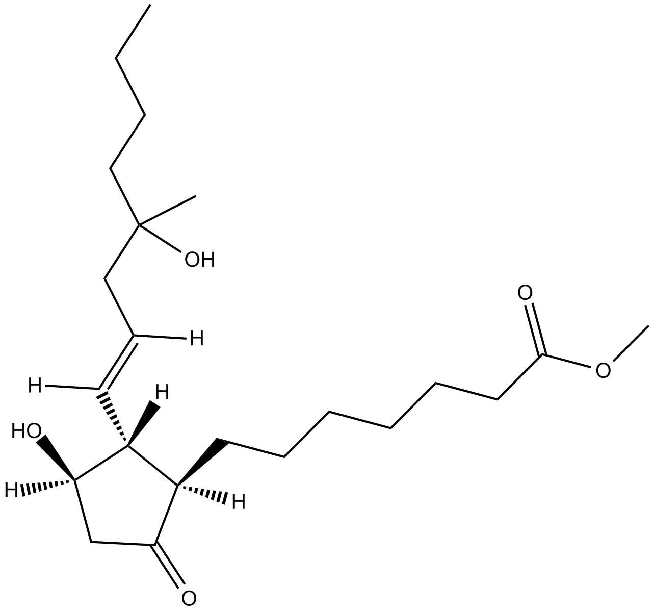 Misoprostol  Chemical Structure