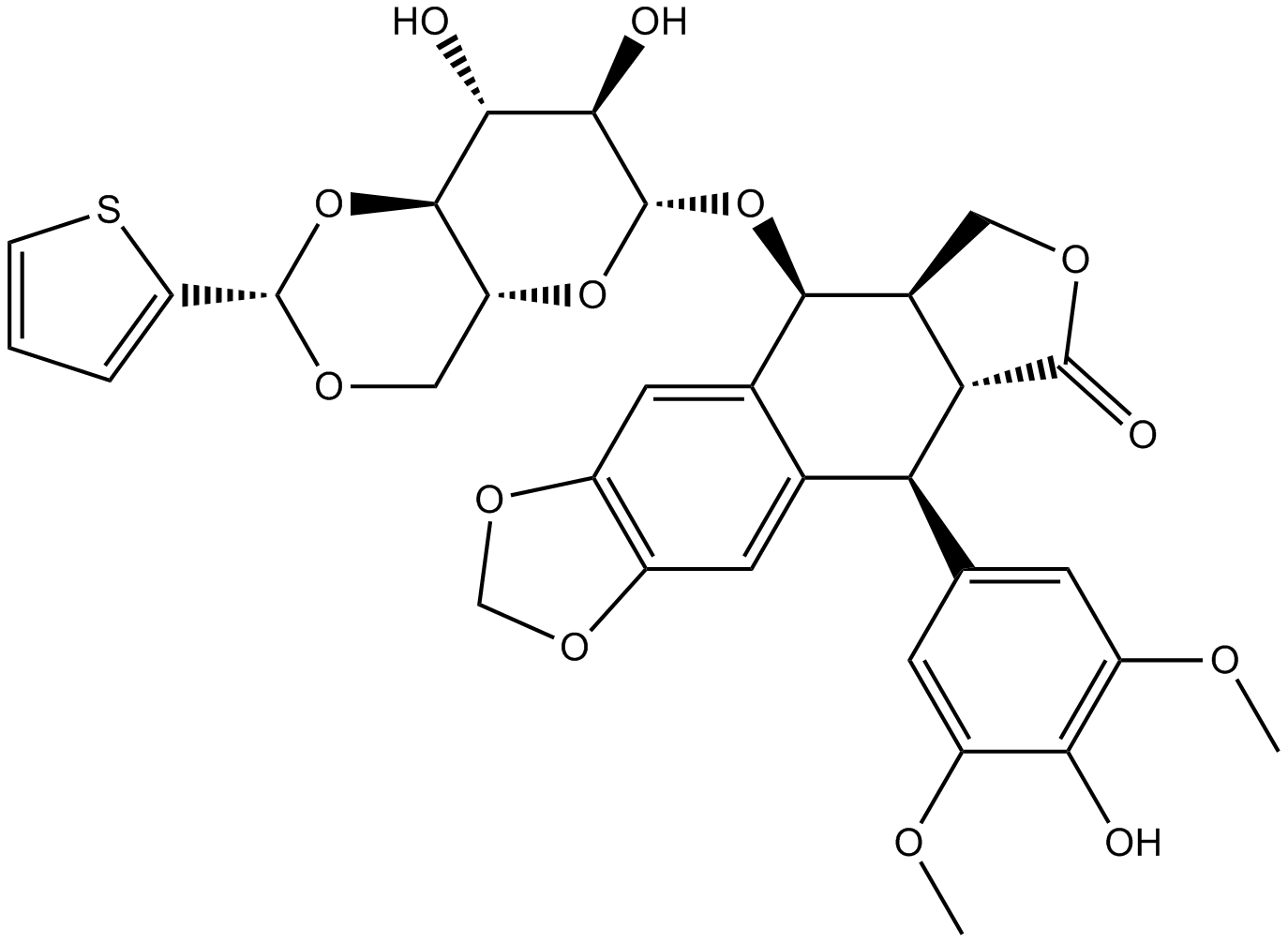 Teniposide  Chemical Structure