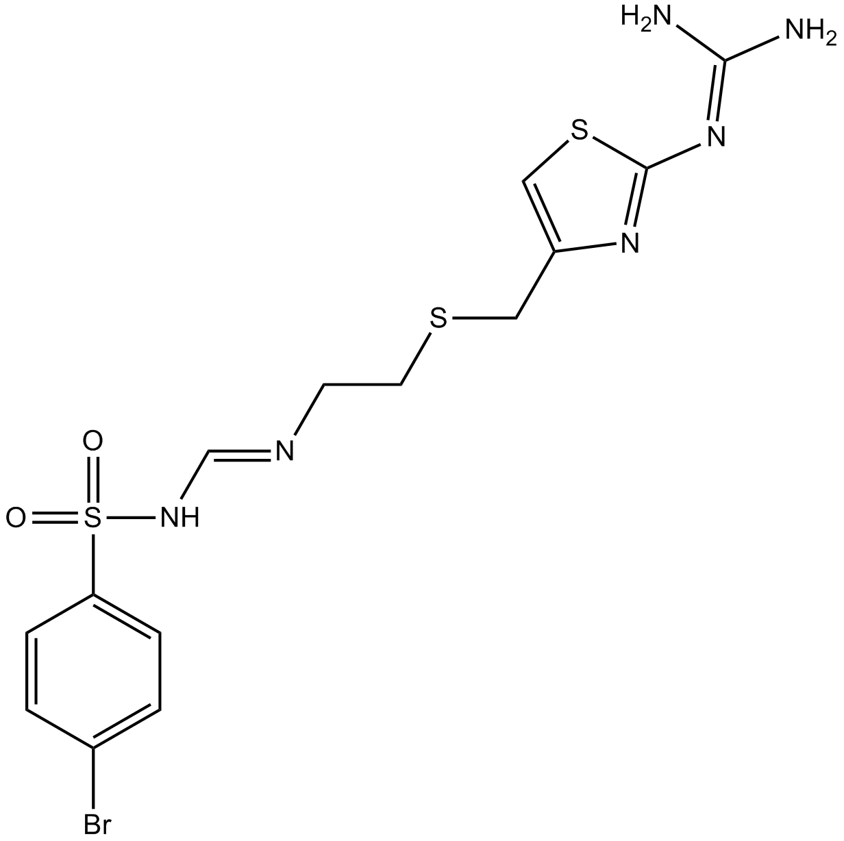 Ebrotidine Chemische Struktur