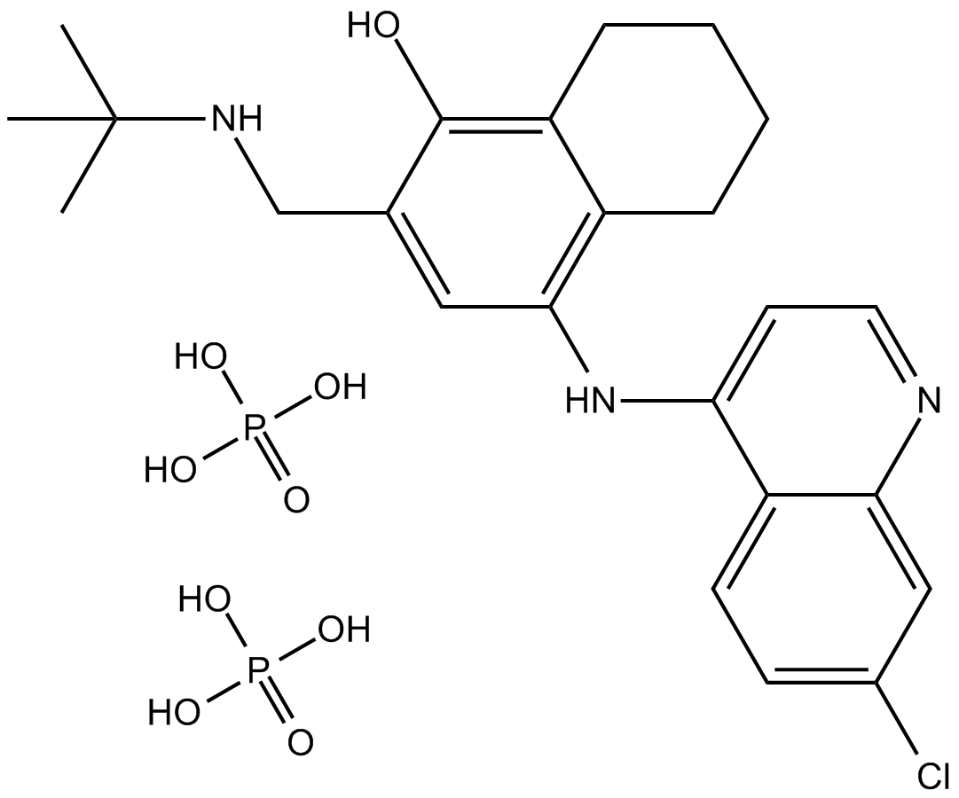 Naphthoquine phosphate 化学構造