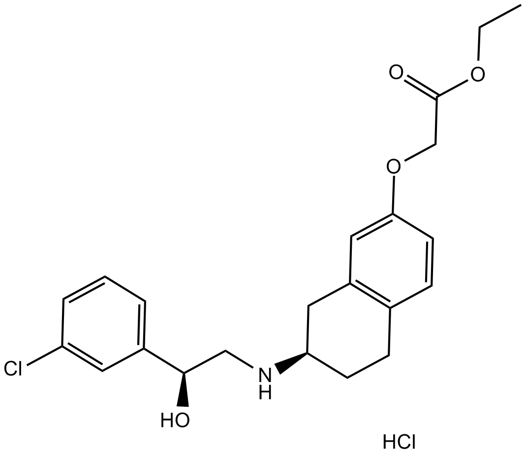 SR 58611A hydrochloride 化学構造