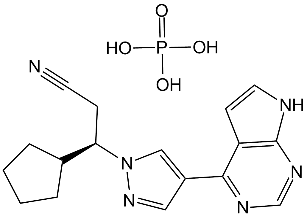 Ruxolitinib phosphate  Chemical Structure