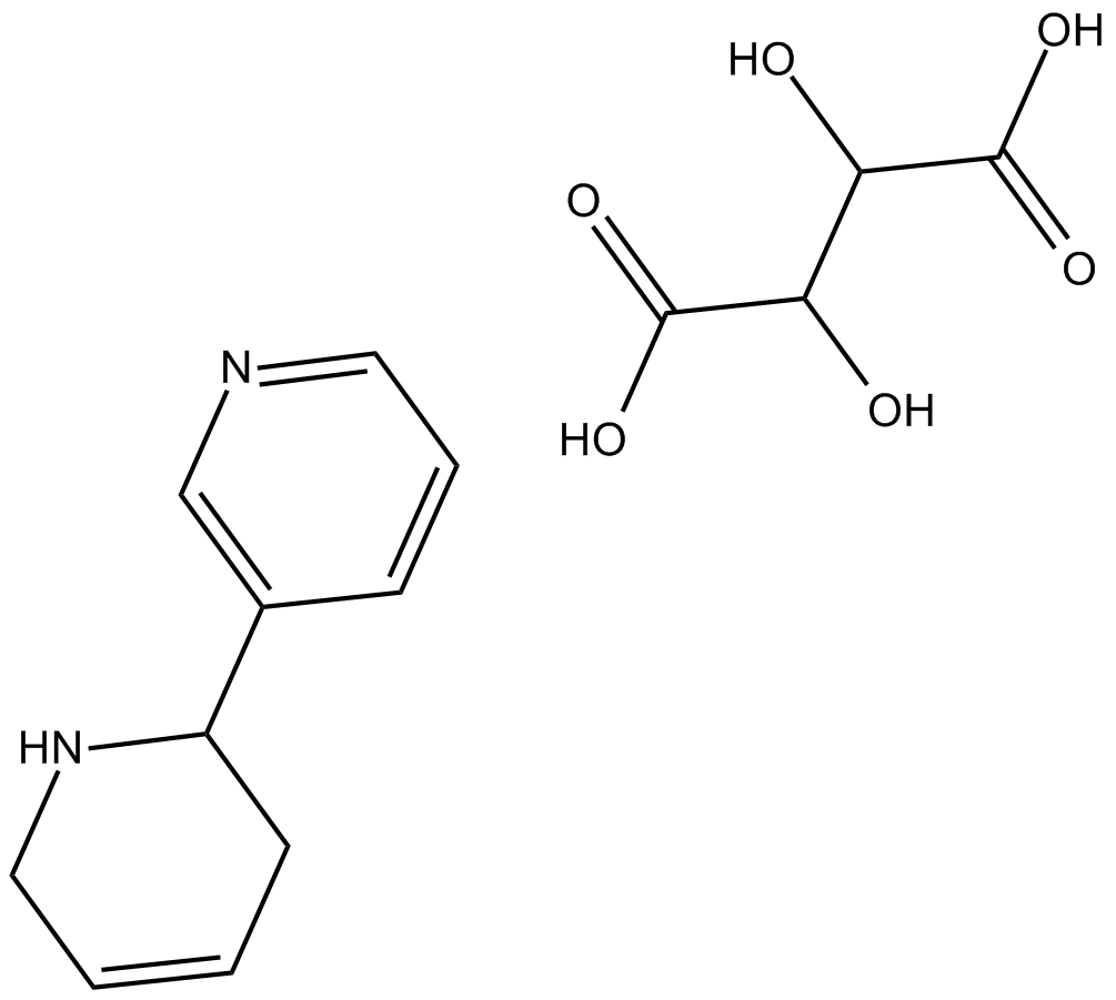 (R,S)-Anatabine (tartrate) 化学構造
