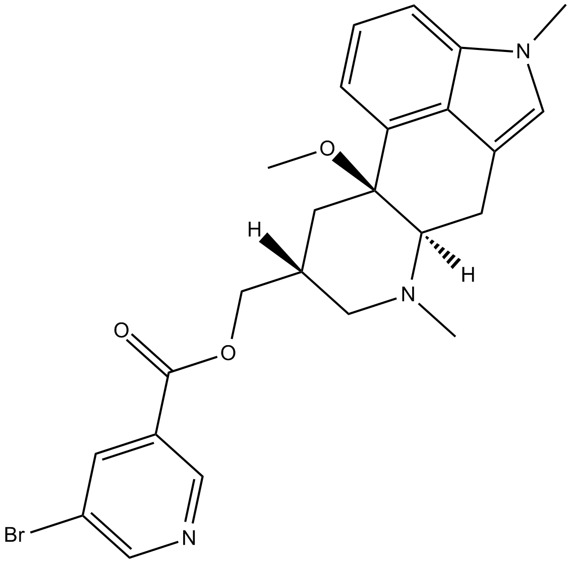 Nicergoline Chemische Struktur