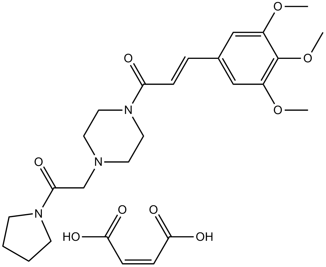 Cinepazide maleate  Chemical Structure