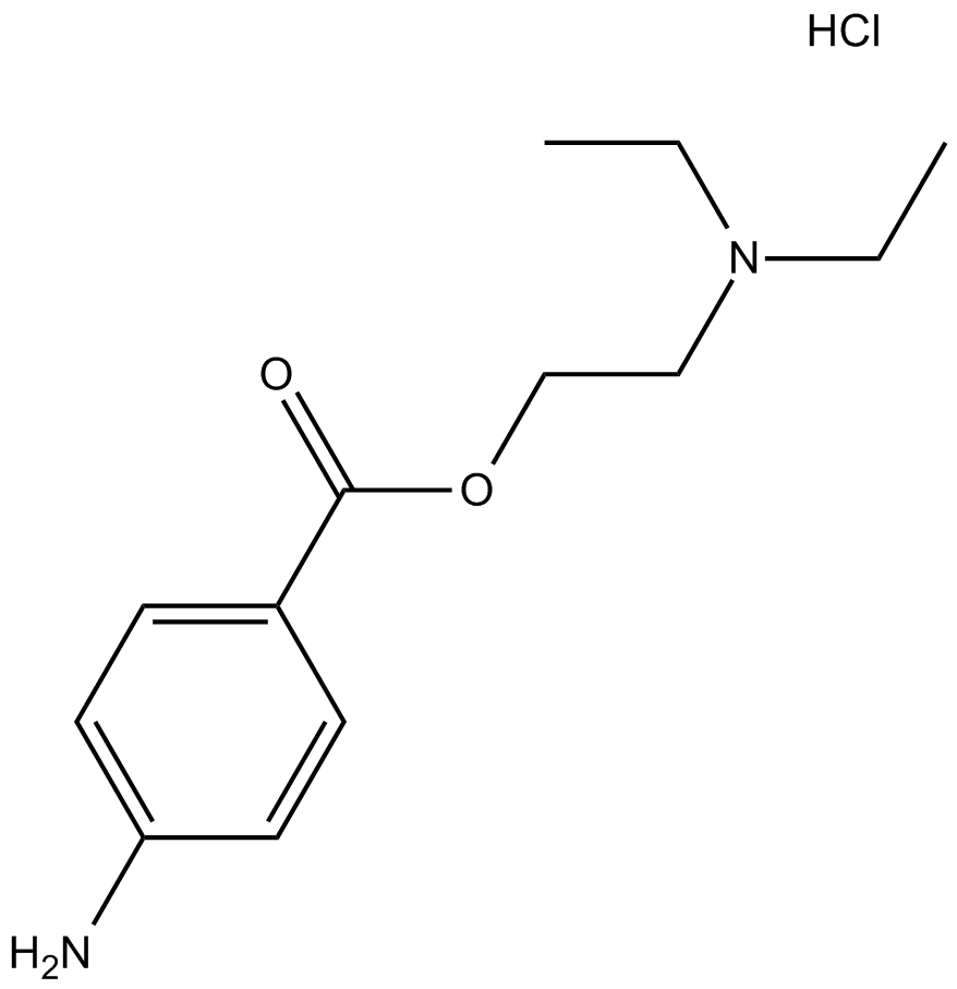 Procaine HCl 化学構造