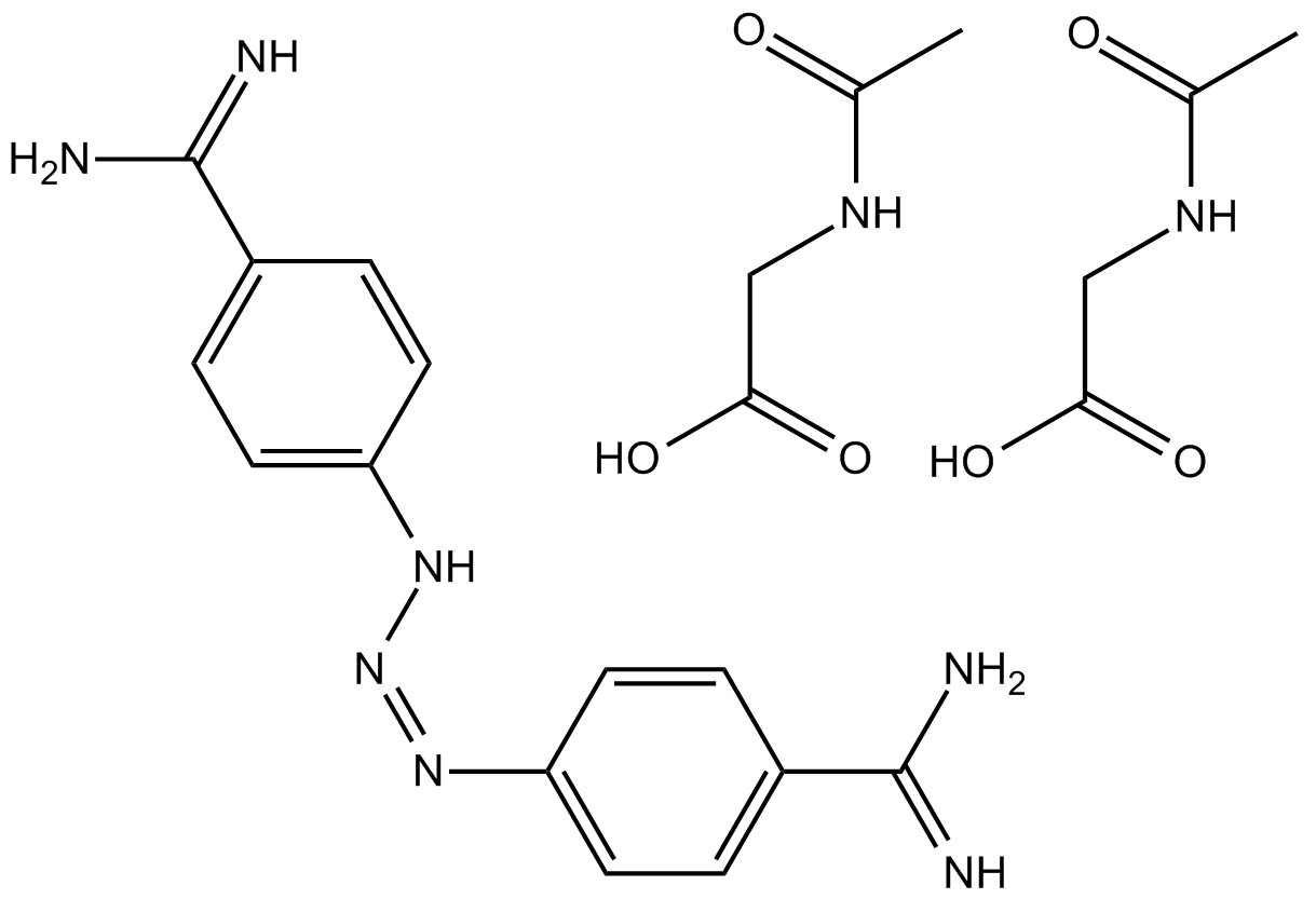 Diminazene Aceturate 化学構造