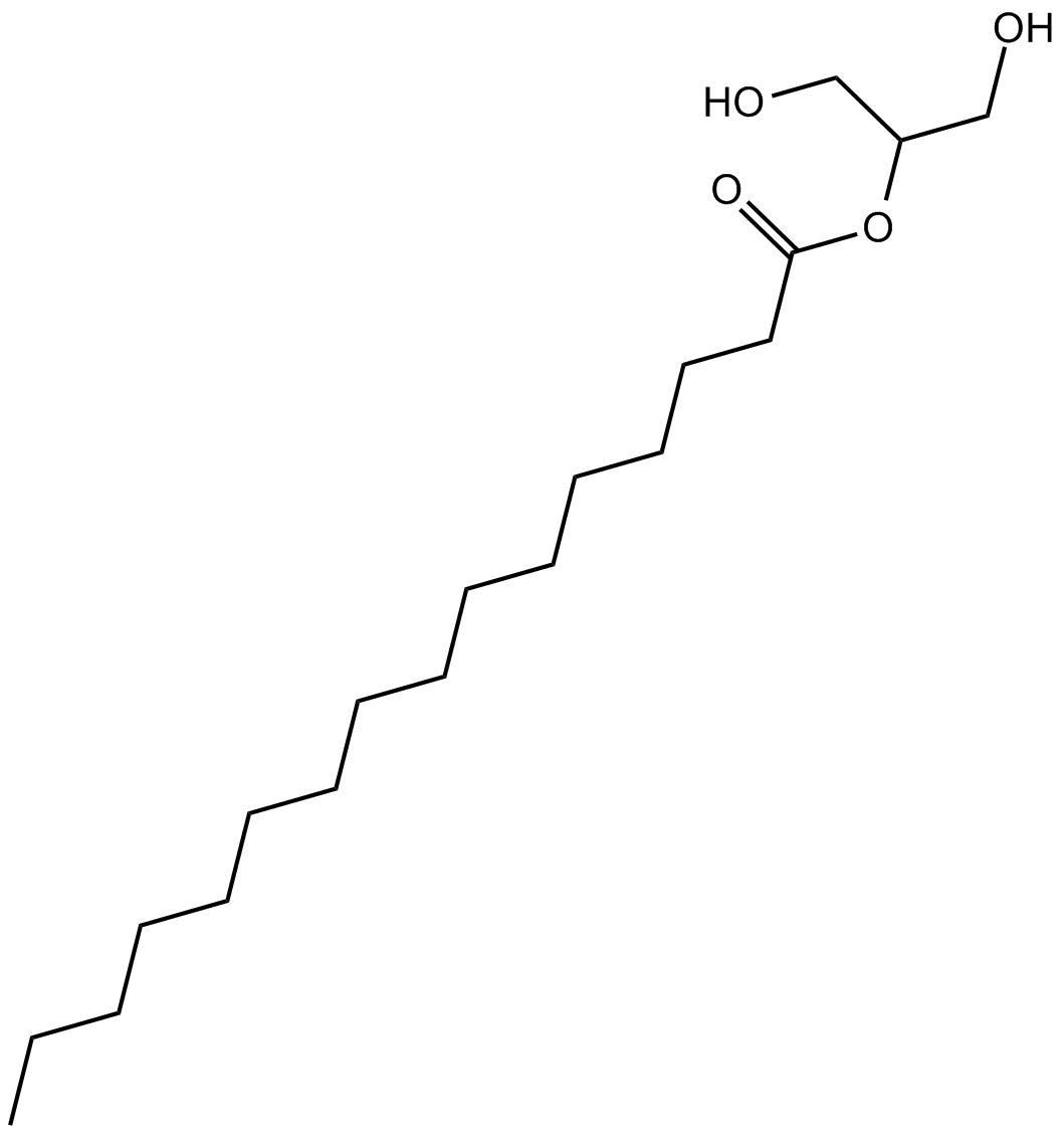 2-Palmitoylglycerol 化学構造