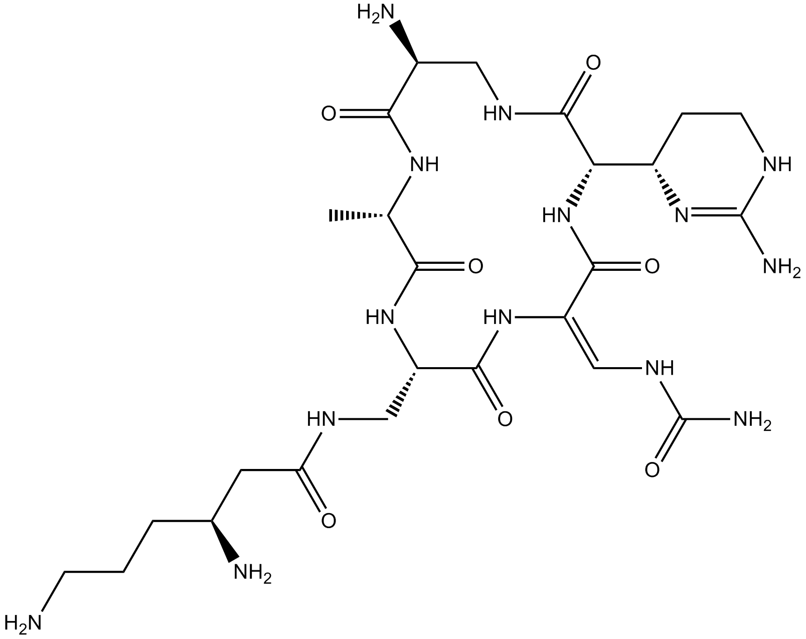 Capreomycin Sulfate Chemische Struktur