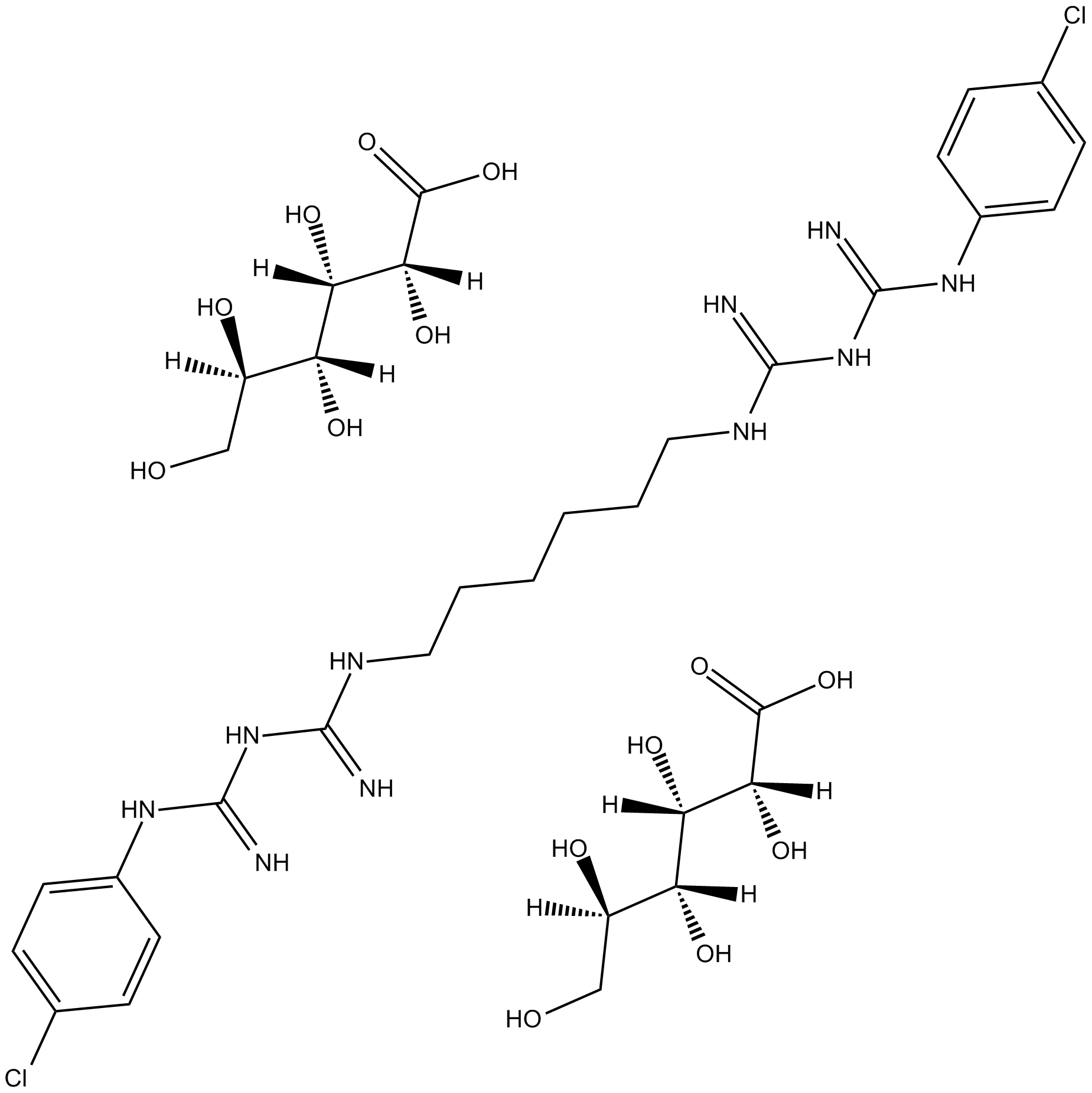 Chlorhexidine digluconate  Chemical Structure