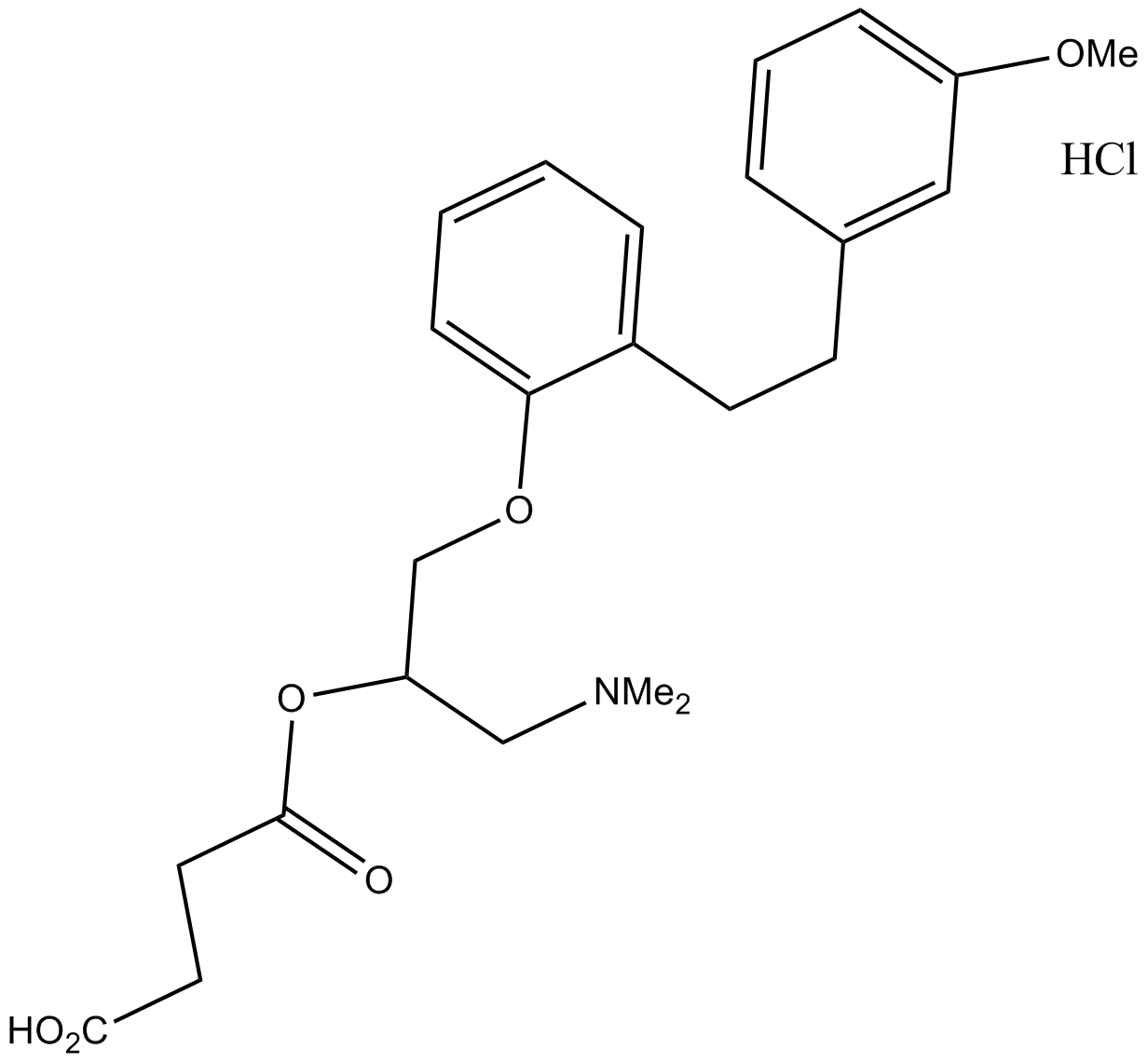 Sarpogrelate hydrochloride 化学構造