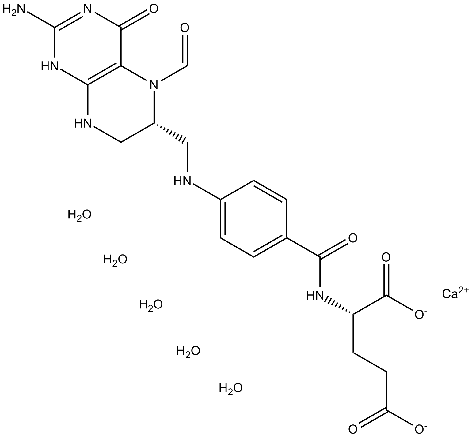 Leucovorin Calcium Chemische Struktur