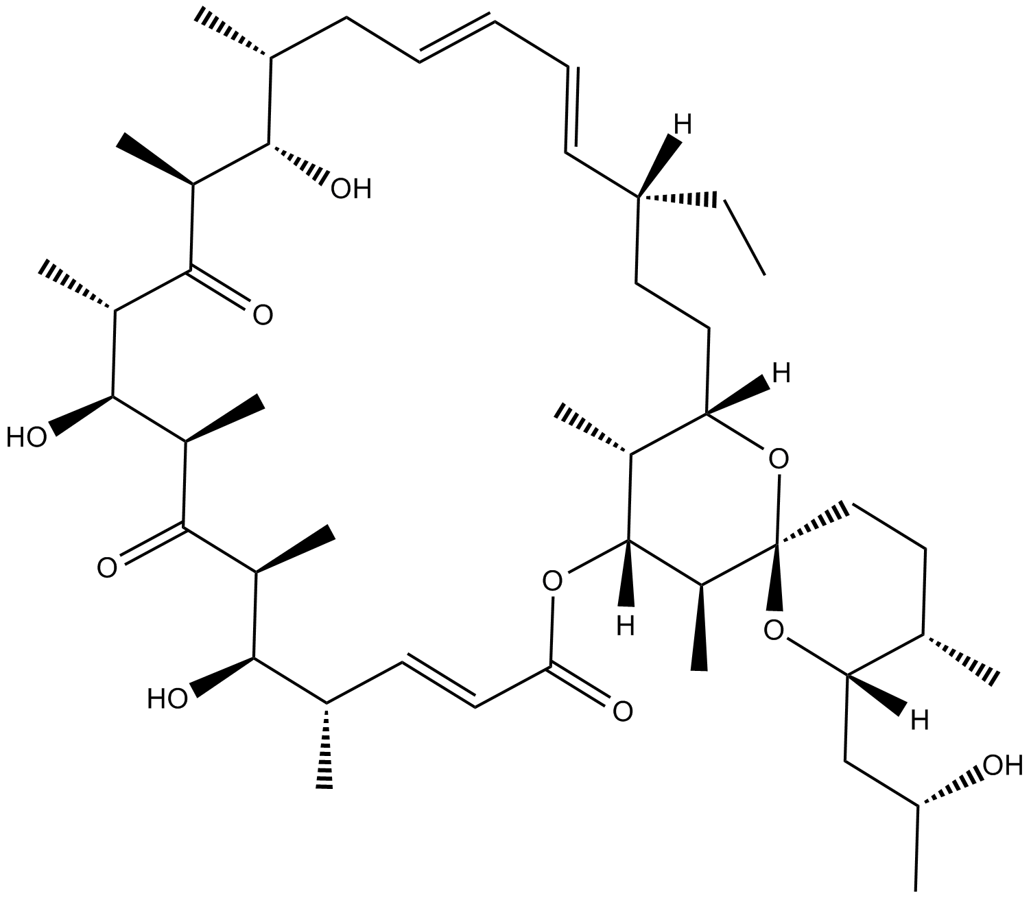 Oligomycin C  Chemical Structure
