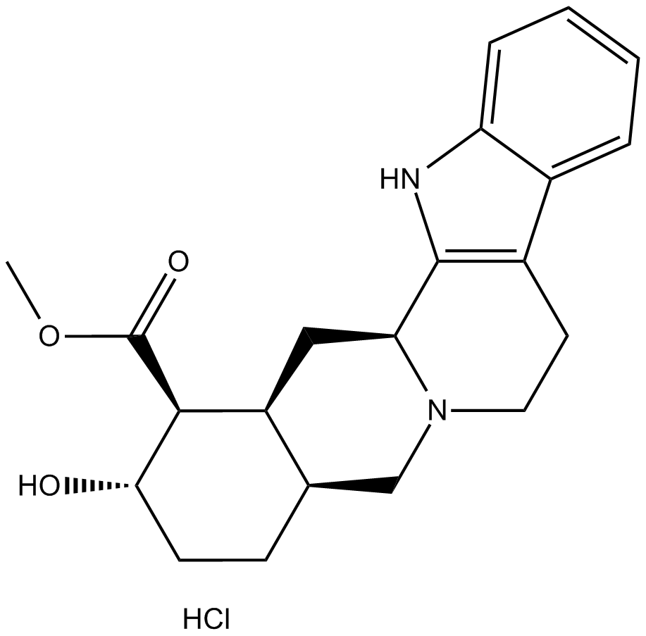 Rauwolscine hydrochloride  Chemical Structure