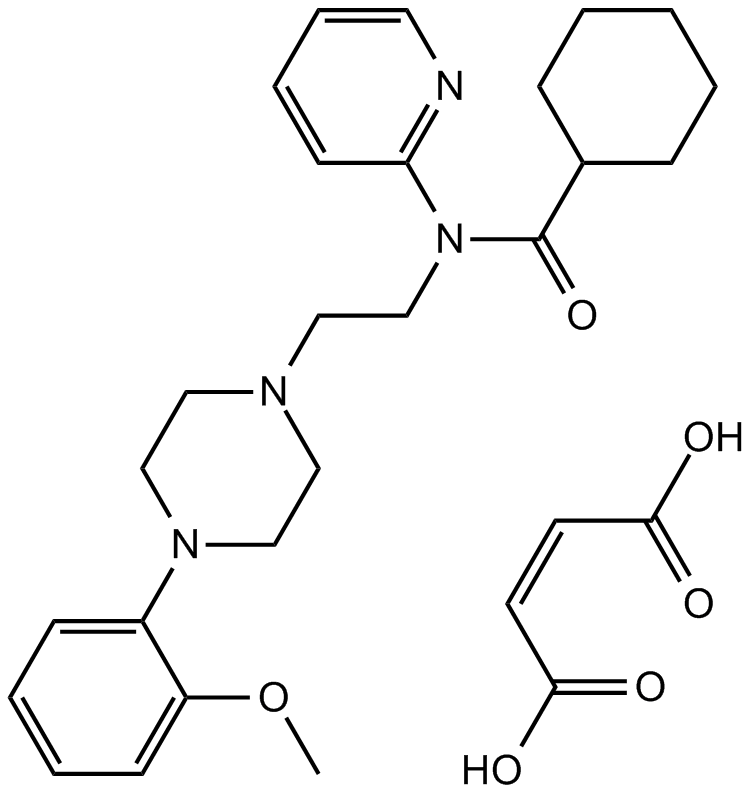 WAY-100635 maleate salt Chemische Struktur
