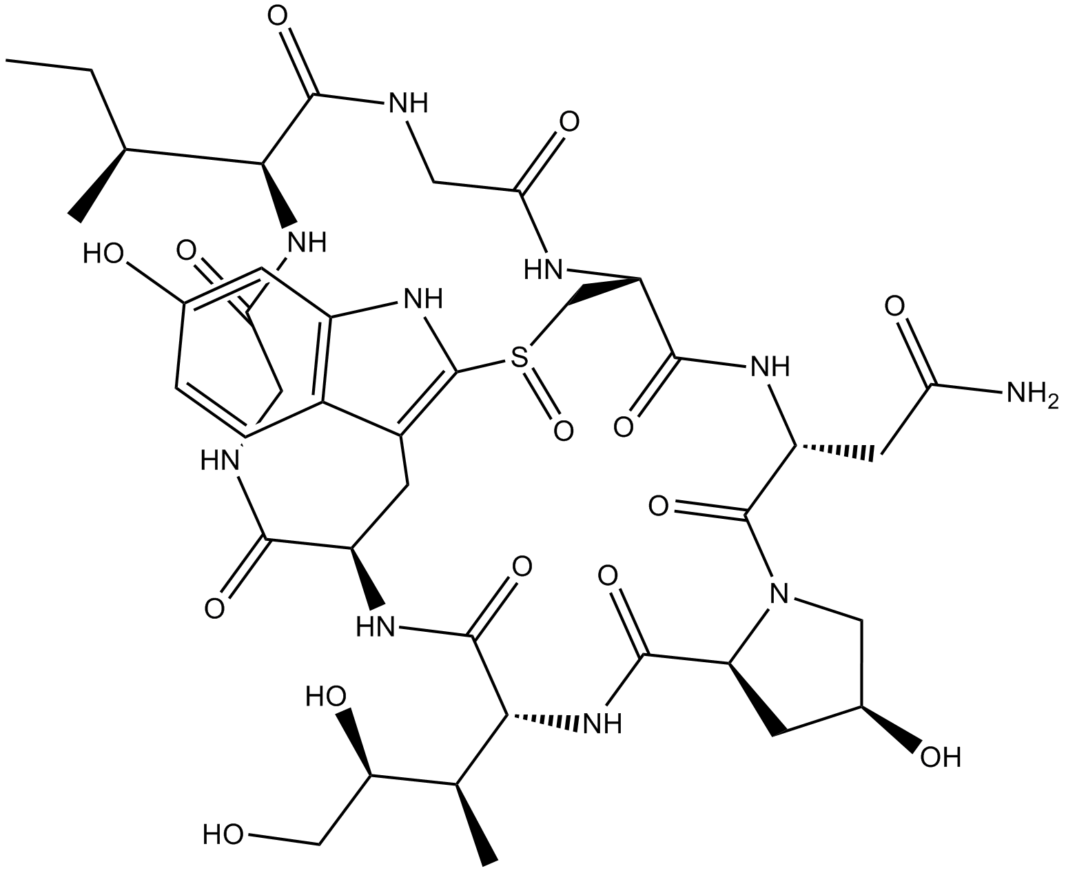 α-Amanitin التركيب الكيميائي