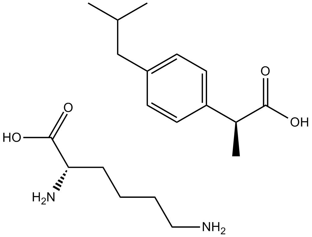 Ibuprofen Lysine  Chemical Structure