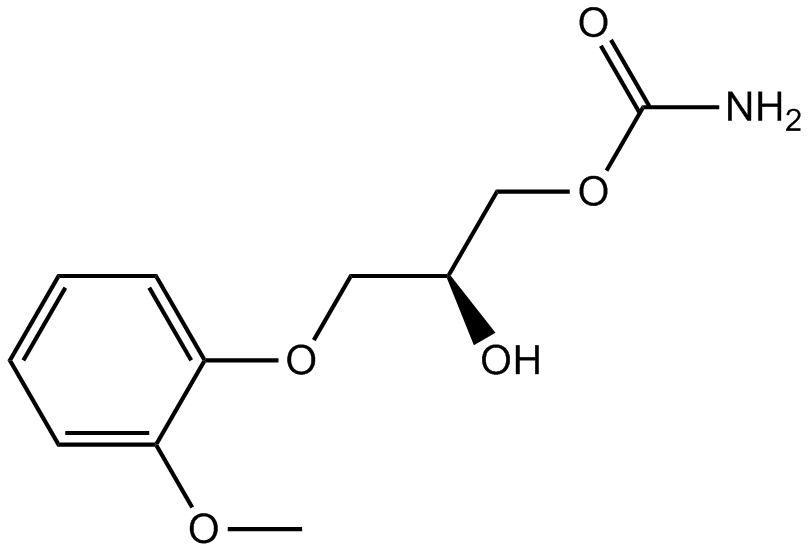 Methyocarbamol 化学構造