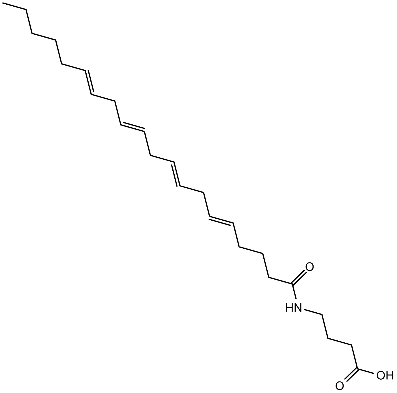 N-ArachidonylGABA التركيب الكيميائي