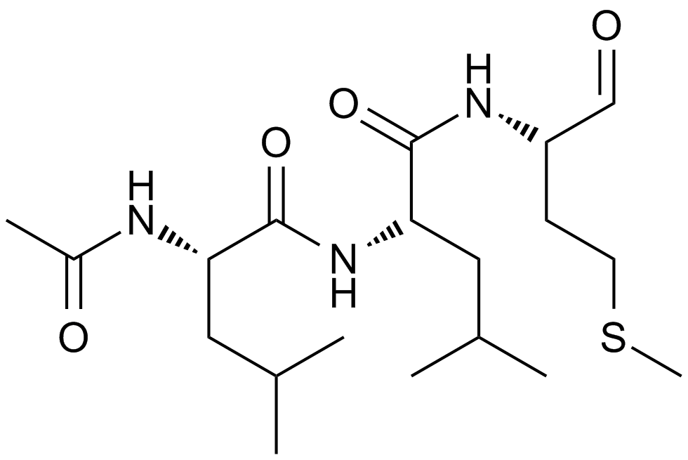 Calpain Inhibitor II, ALLM  Chemical Structure