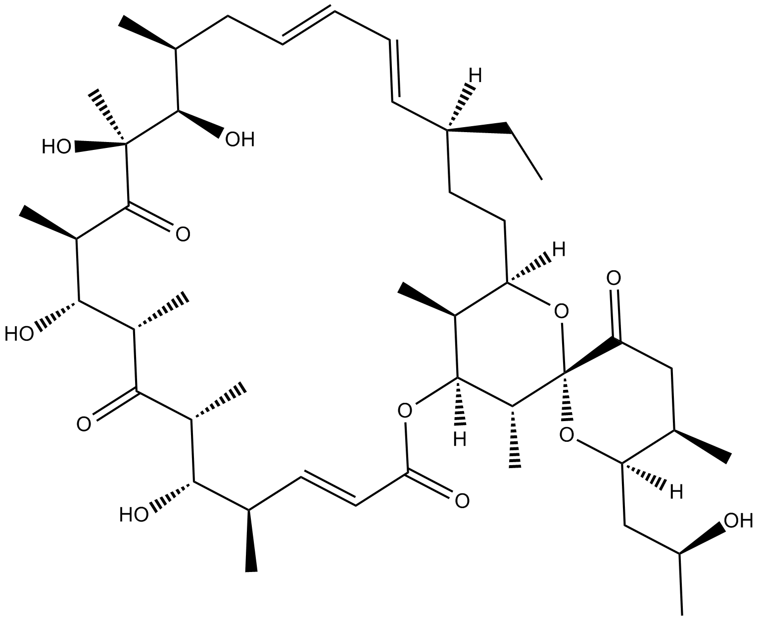 Oligomycin B التركيب الكيميائي