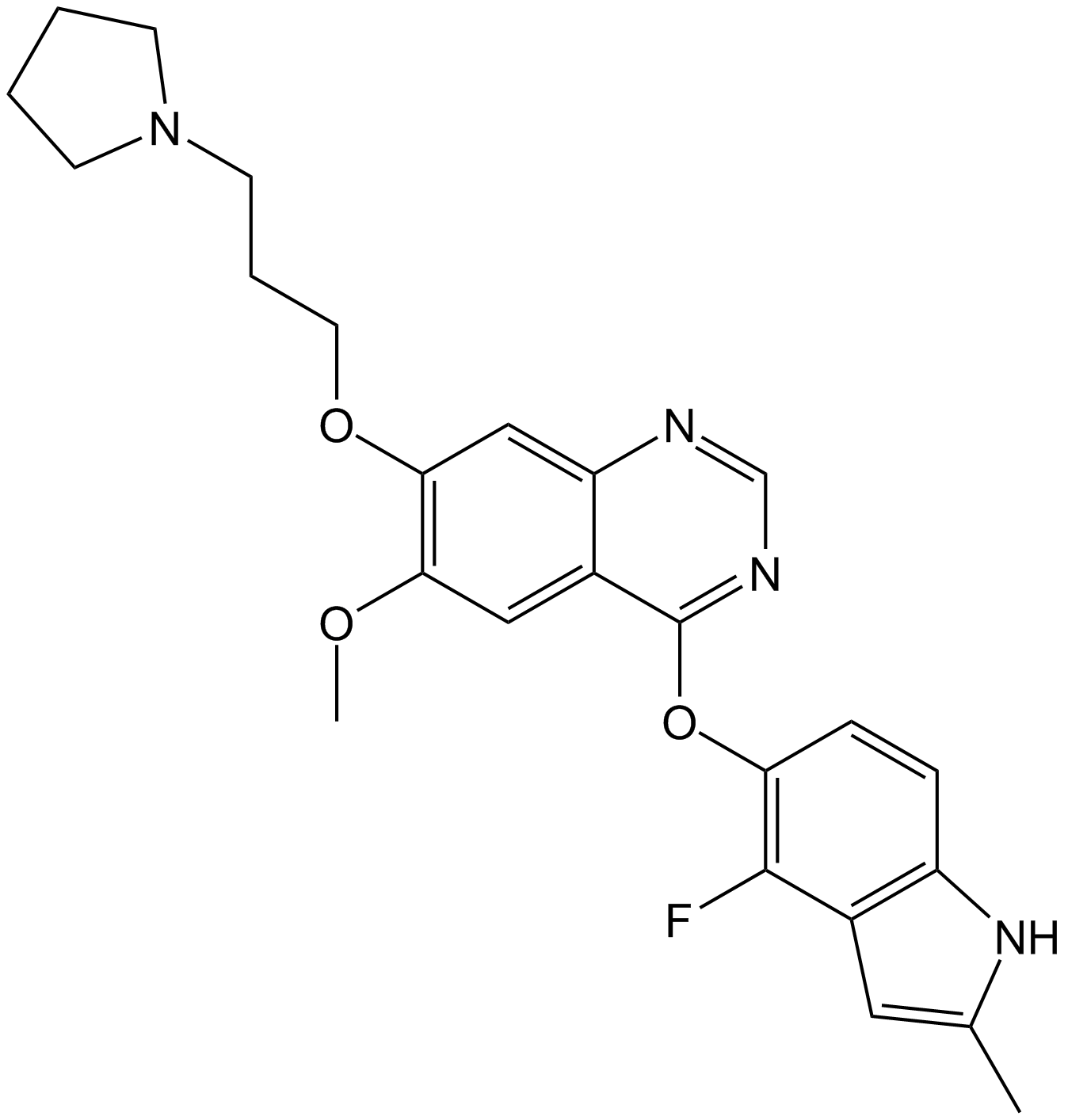 Cediranib (AZD217)  Chemical Structure
