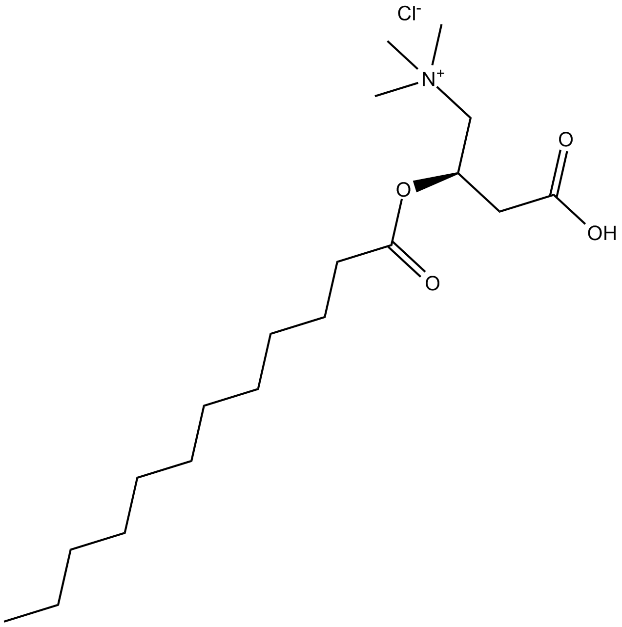 (±)-Lauroylcarnitine chloride  Chemical Structure