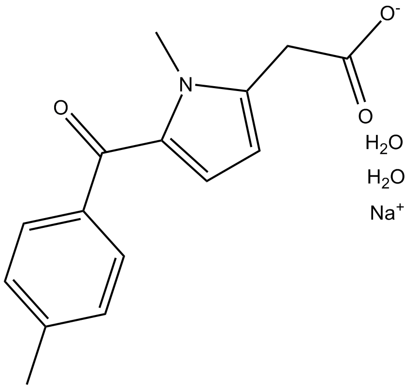 Tolmetin (sodium salt hydrate)  Chemical Structure