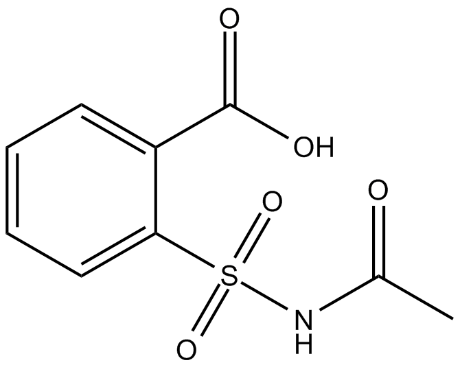 N-acetyl-2-carboxy Benzenesulfonamide التركيب الكيميائي