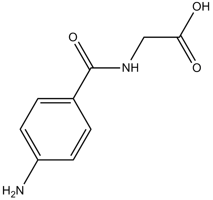 4-Aminohippuric Acid 化学構造