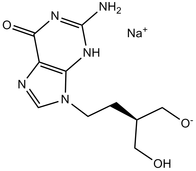 Penciclovir Sodium  Chemical Structure