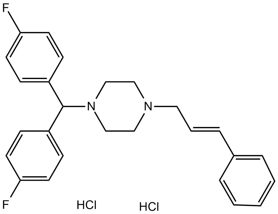 Flunarizine 2HCl 化学構造