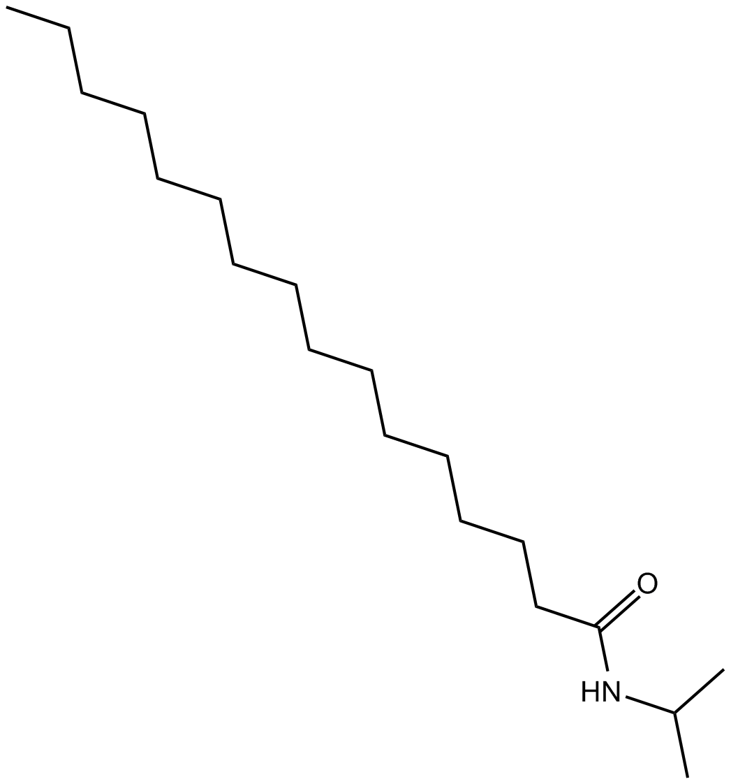 Palmitoylisopropylamide 化学構造