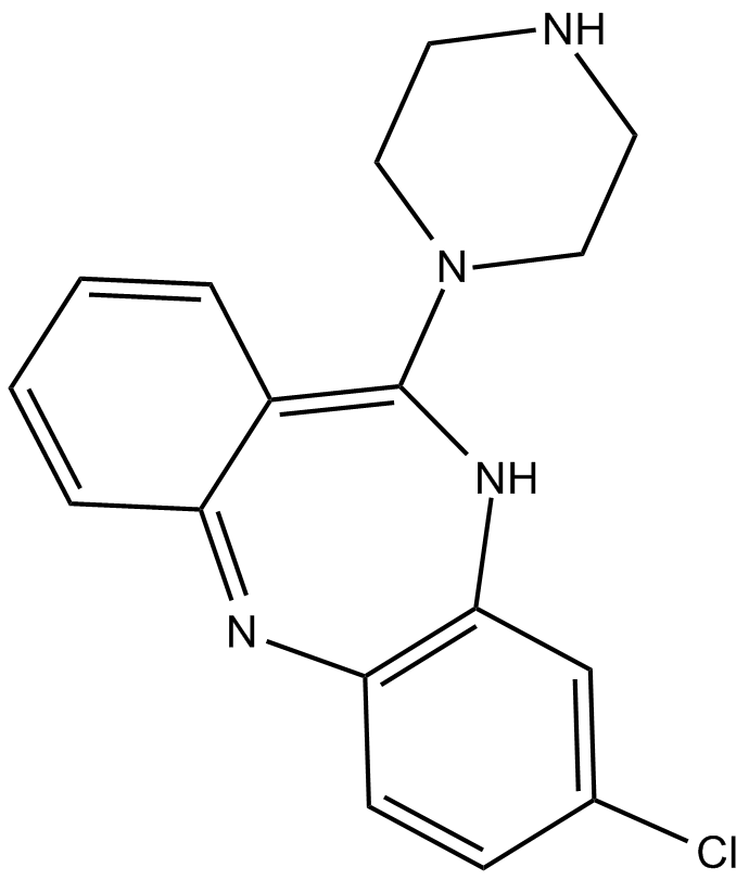 N-Desmethylclozapine 化学構造