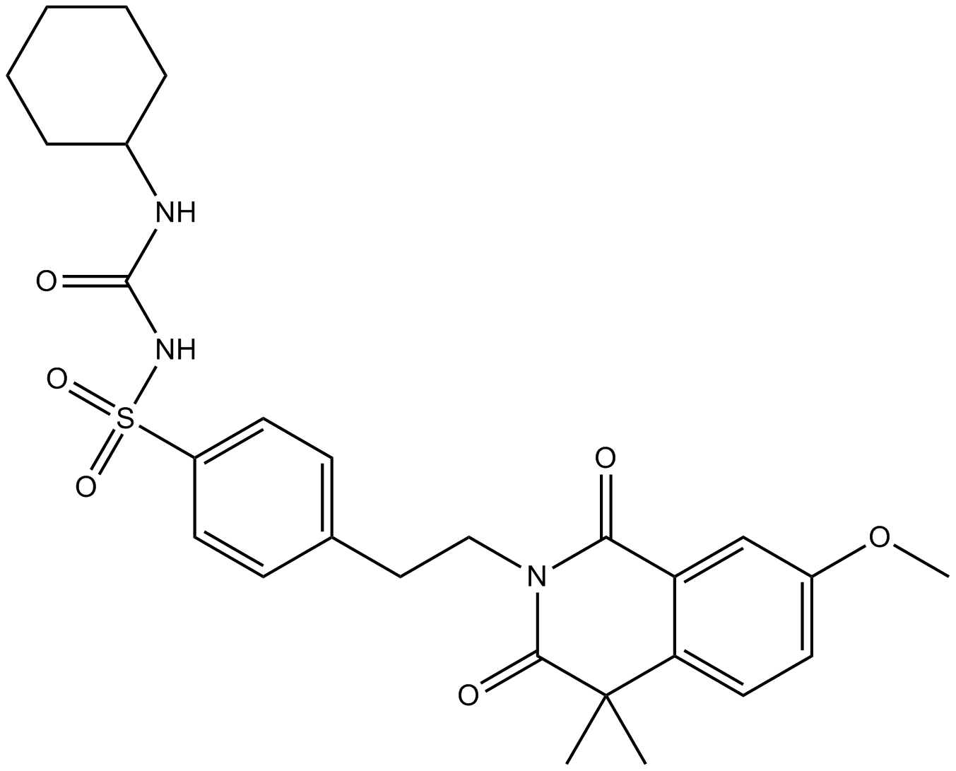 Gliquidone  Chemical Structure