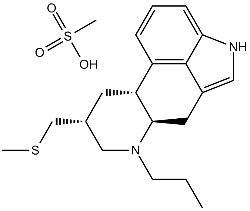 Pergolide mesylate 化学構造