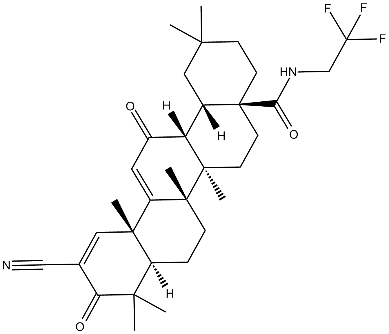 CDDO-TFEA Chemische Struktur