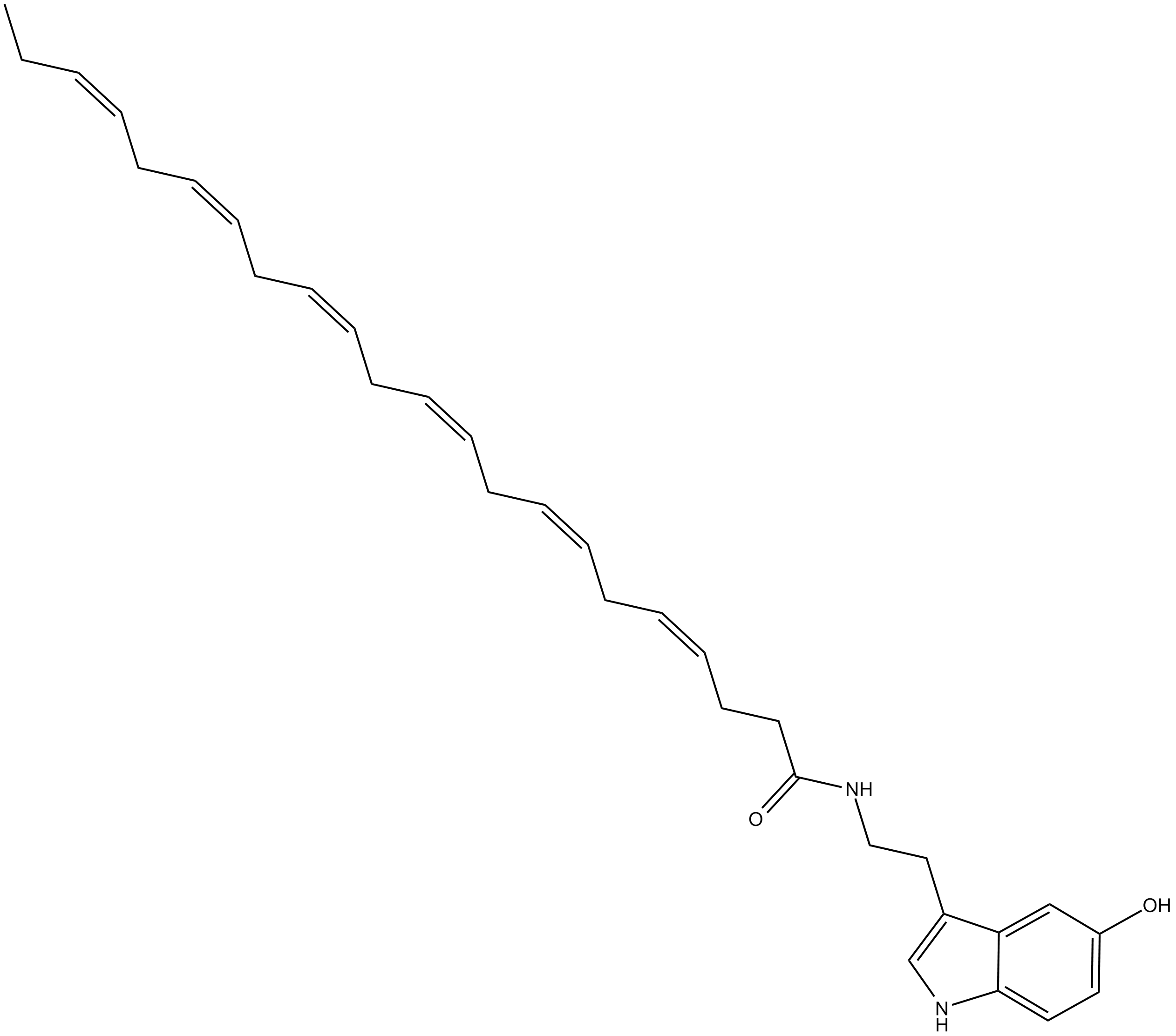 Docosahexaenoyl Serotonin Chemische Struktur