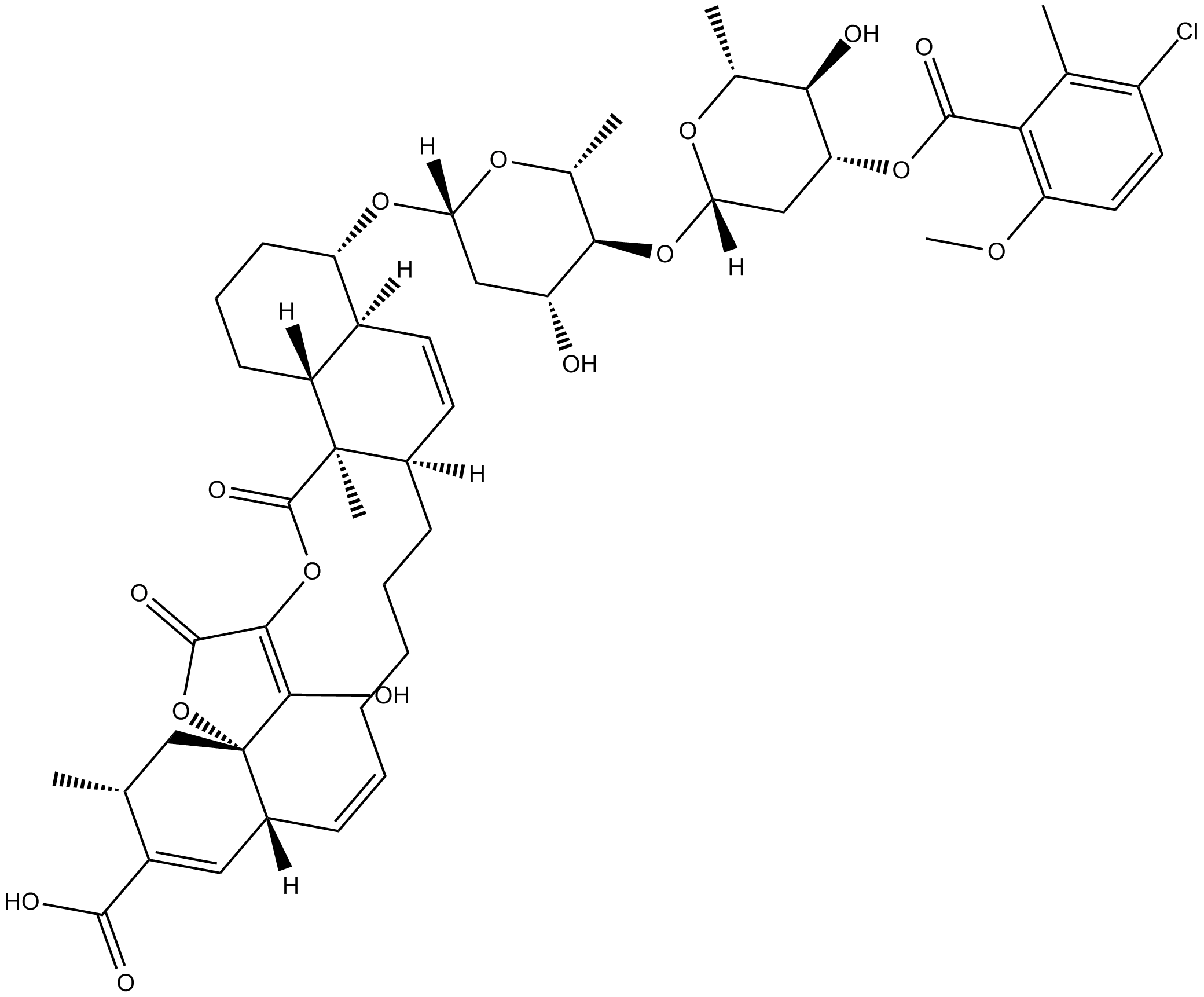 Chlorothricin  Chemical Structure